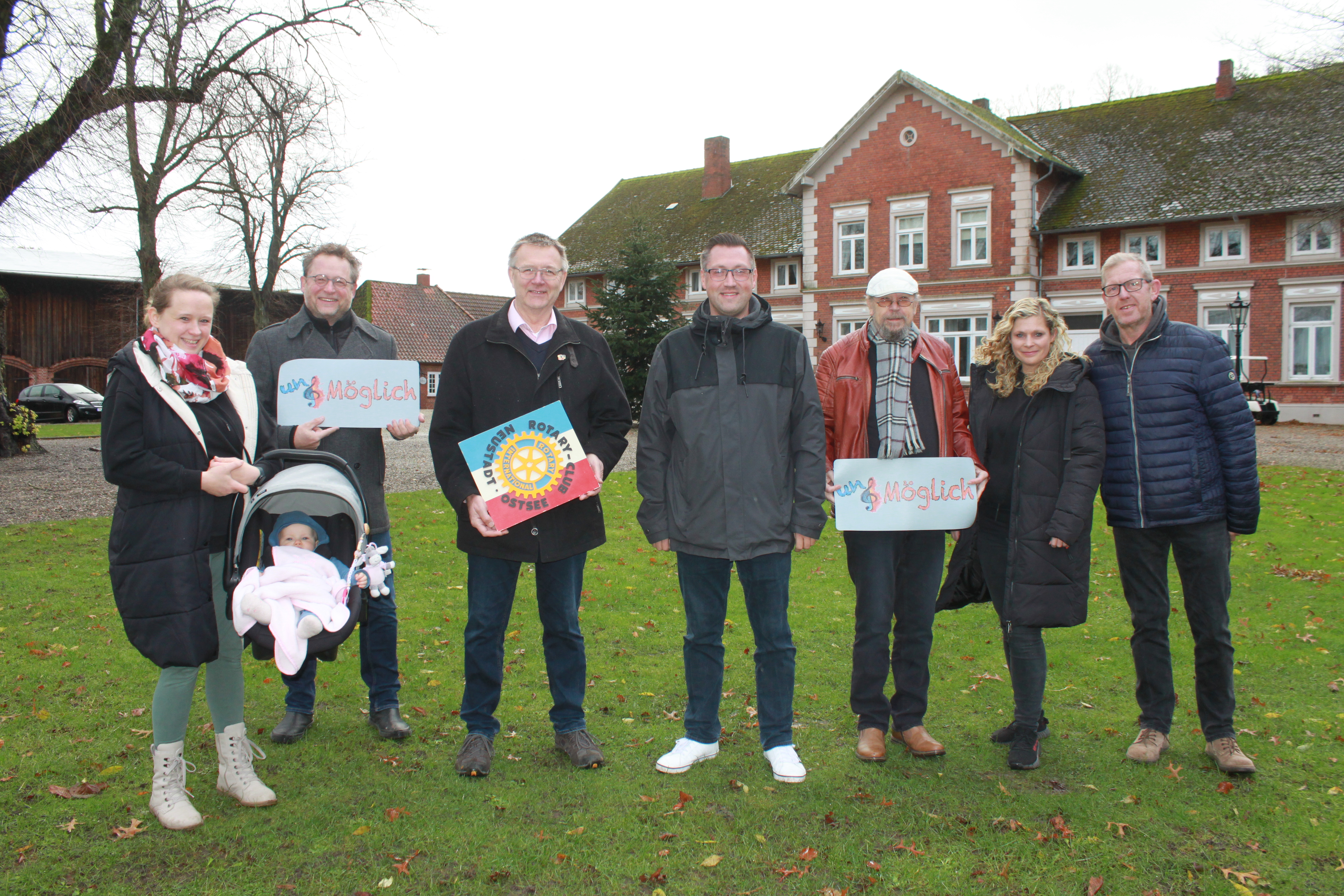 Die Präsidenten vom Lions Club Neustadt und dem Rotary Club Neustadt-Osteee, Alexander Wengelewski und Manfred Rohde